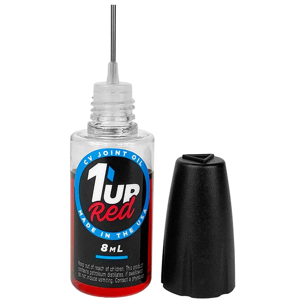 1UP RACING RED CV JOINT OIL - 8ML OILER BOTTLE