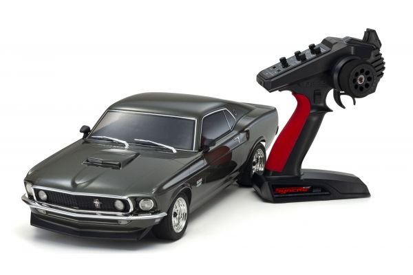 1:10 Scale Radio Controlled Electric Powered 4WD FAZER Mk2 FZ02L Series readyset 1969 Ford Mustang Boss 429 Black Jade 34437T1