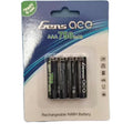 Gens Ace 750MAH NI-MH RECHARGEABLE AAA BATTERY (4PCS) NIMH GEANM7501S3A
