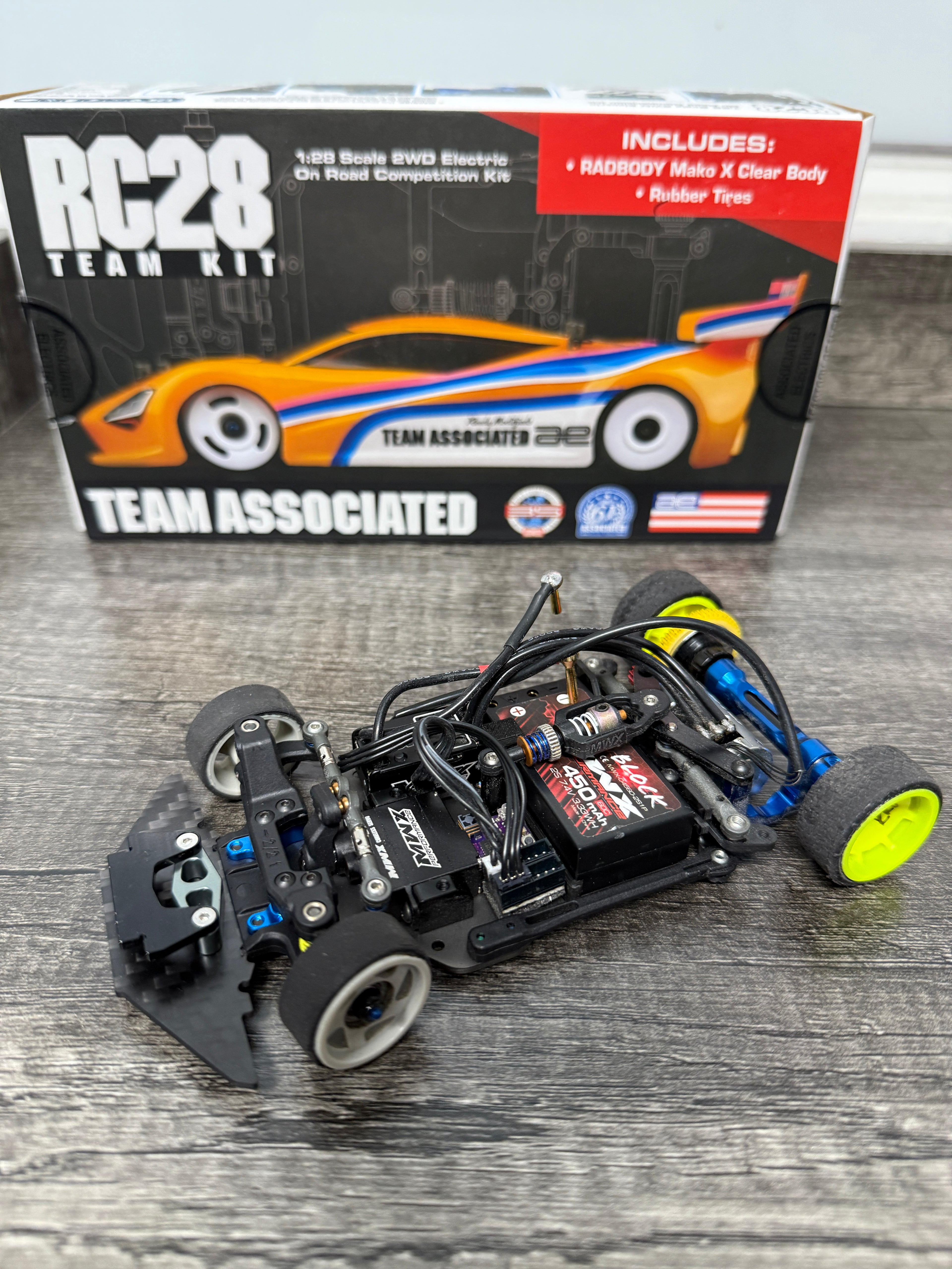 Team Associated RC28 Full MWX Performance Upgraded Car