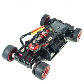 Adjustable Disk Damper w/ Dual-Spring Center Shock Set (BLACK) - Kyosho Mini-Z MR04 / MR04 EVO 2