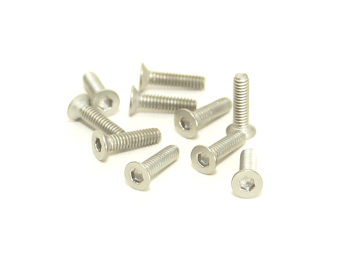PN Racing M2x8 Titanium Countersunk Hex Machine Screw (10pcs) – NWLA RC