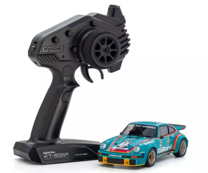 Kyosho Mini-Z MR-04 RWD Readyset 1976 Porsche 934 RSR Turbo (Vaillant #9) w/KT-531P 2.4GHz Radio