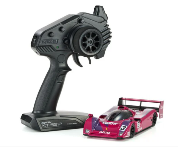 Kyosho MR-04 RWD Mini-Z Readyset w/1991 Jaguar XJR-14 No.3 Winner Monza Body (Pink) w/KT-531P 2.4GHz Radio