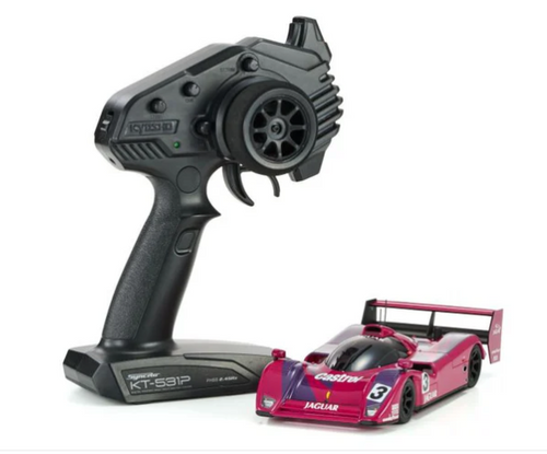 Kyosho MR-04 RWD Mini-Z Readyset w/1991 Jaguar XJR-14 No.3 Winner Monza Body (Pink) w/KT-531P 2.4GHz Radio