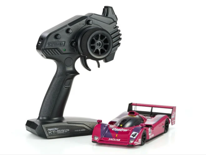 Kyosho MR-04 RWD Mini-Z Readyset w/1991 Jaguar XJR-14 No.4 LM Body (Pink) w/KT-531P 2.4GHz Radio
