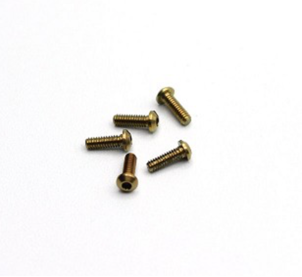 RX28A-75 Reflex Racing Titanium M2x6 BH Screws (5pcs)