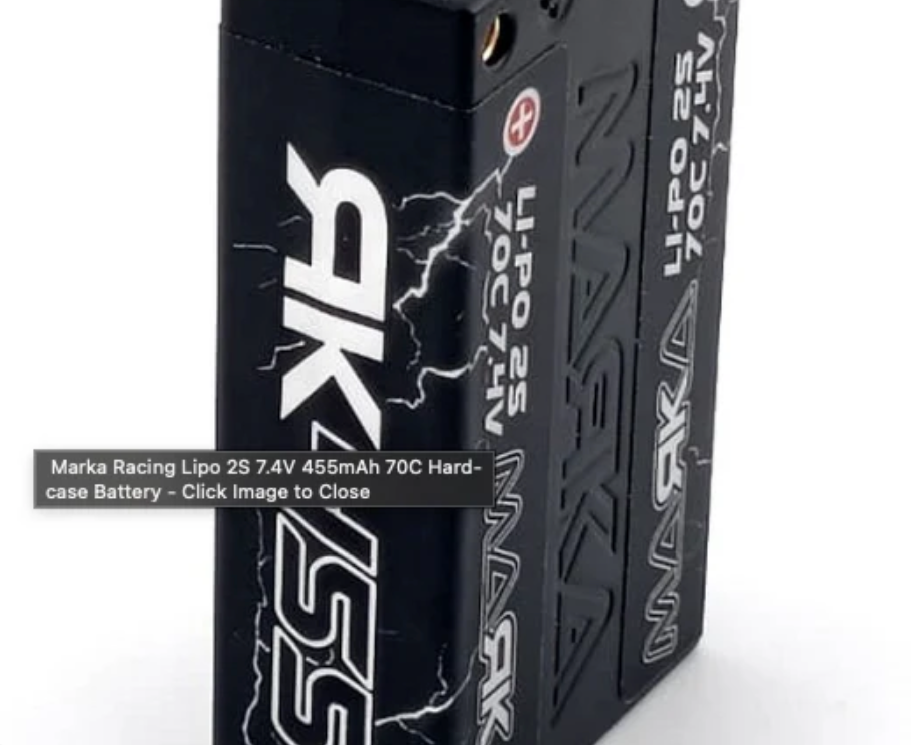 MRK-LI455HD Marka Racing Lipo 2S 7.4V 455mAh 70C Hard-case Battery