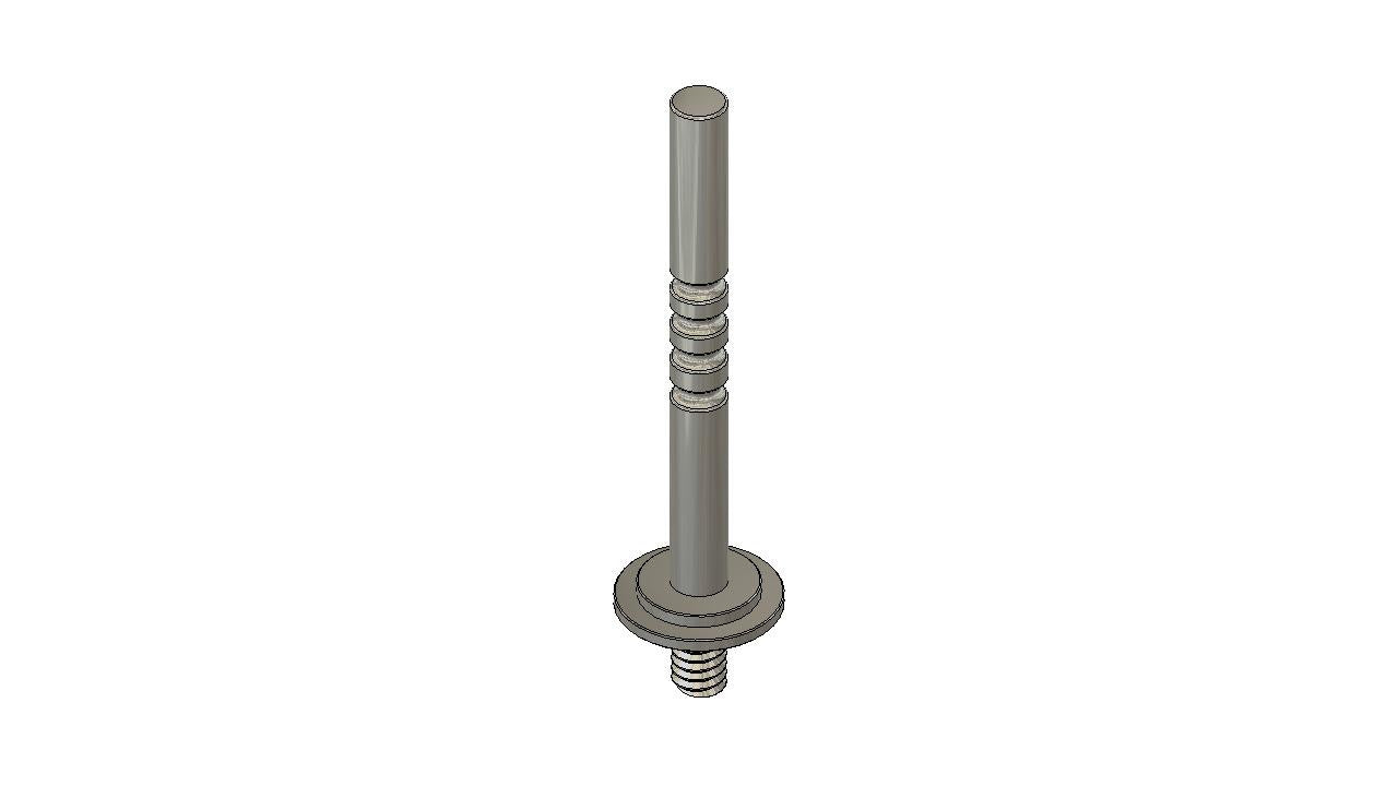 Plated center shock shaft R1-CSH-300
